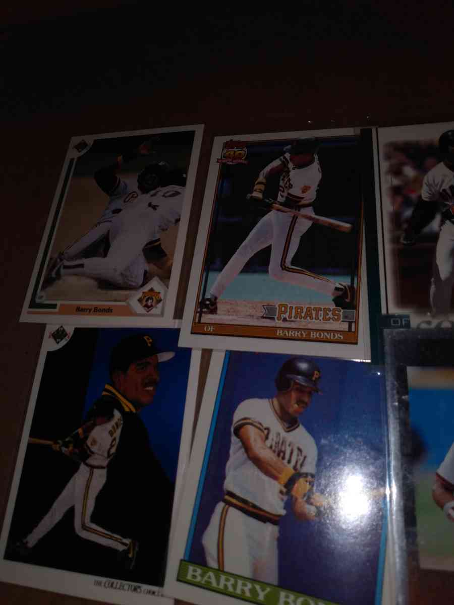 six card lot of Barry bonds