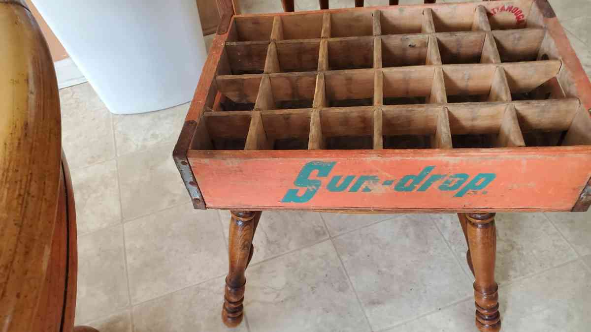 Vintage Sun Drop Soda Bottle Box