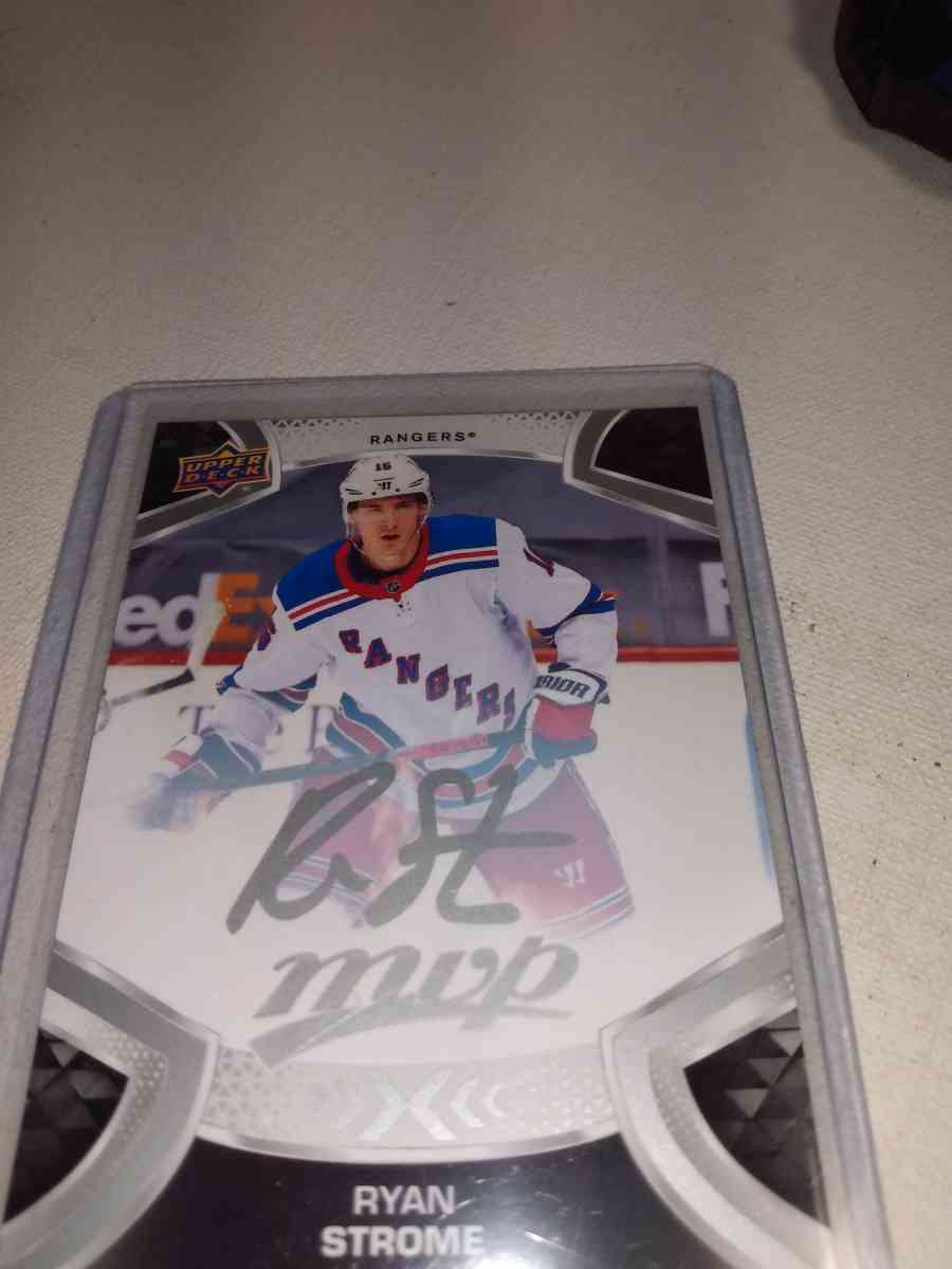 2022 MVP upper Deck autograph Ryan Strom