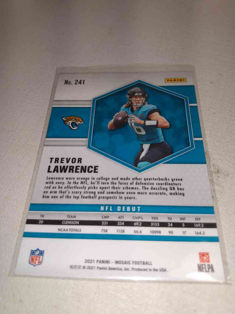 2021 panini Mosaic football Trevor Lawrence