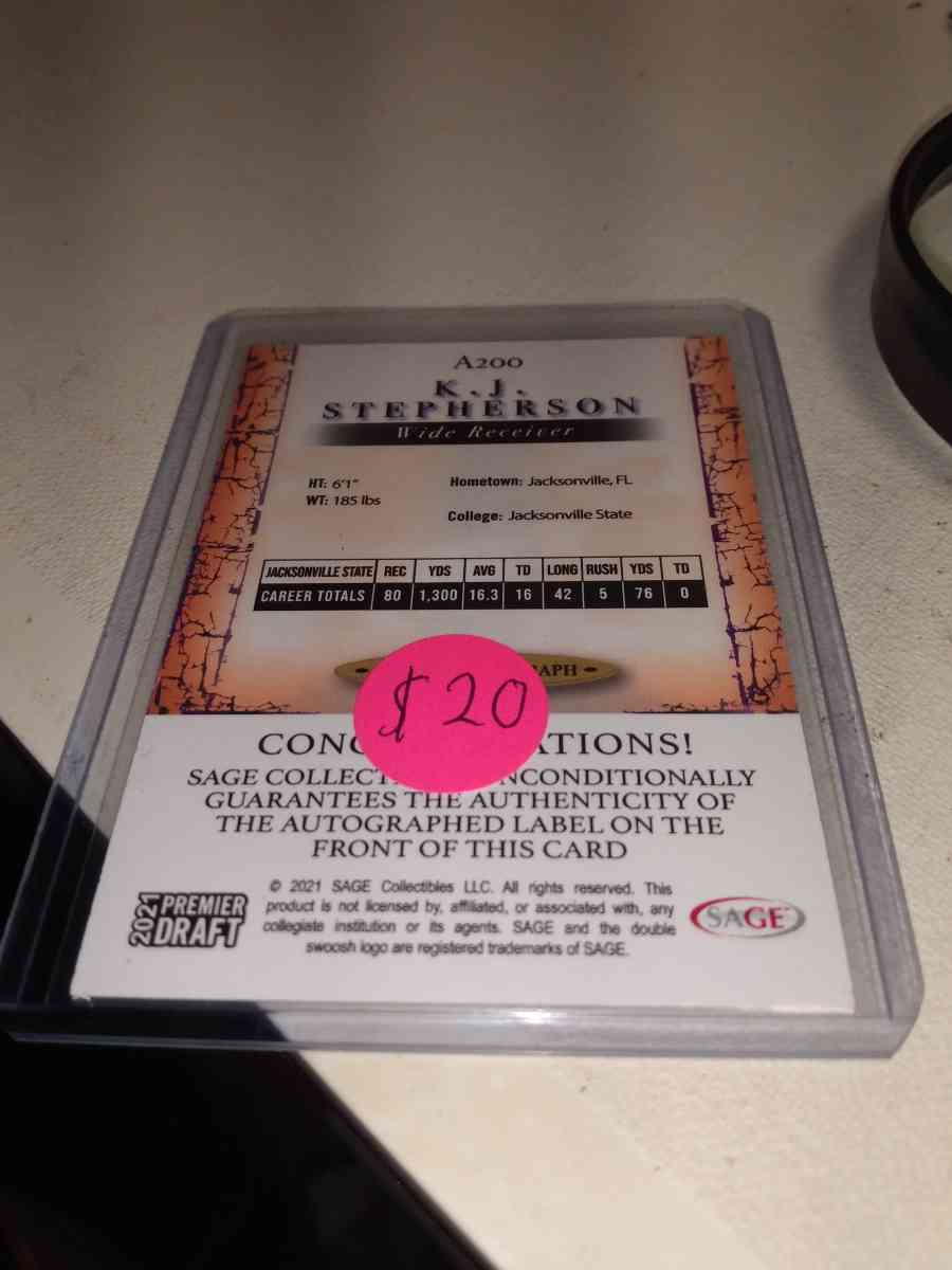 2021 premier draft kj Stepherson