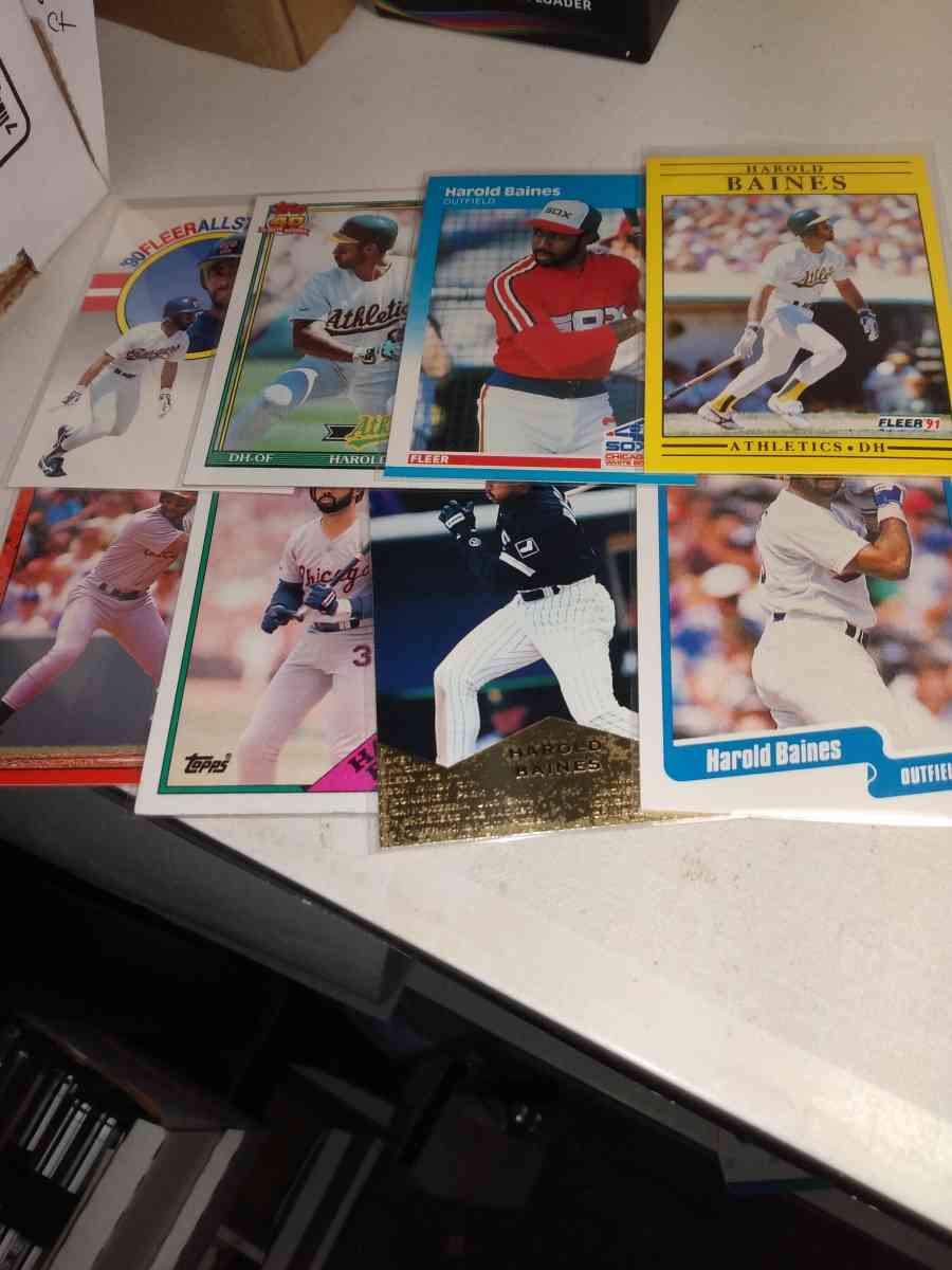 eight card lot Harold baines Hall of famer