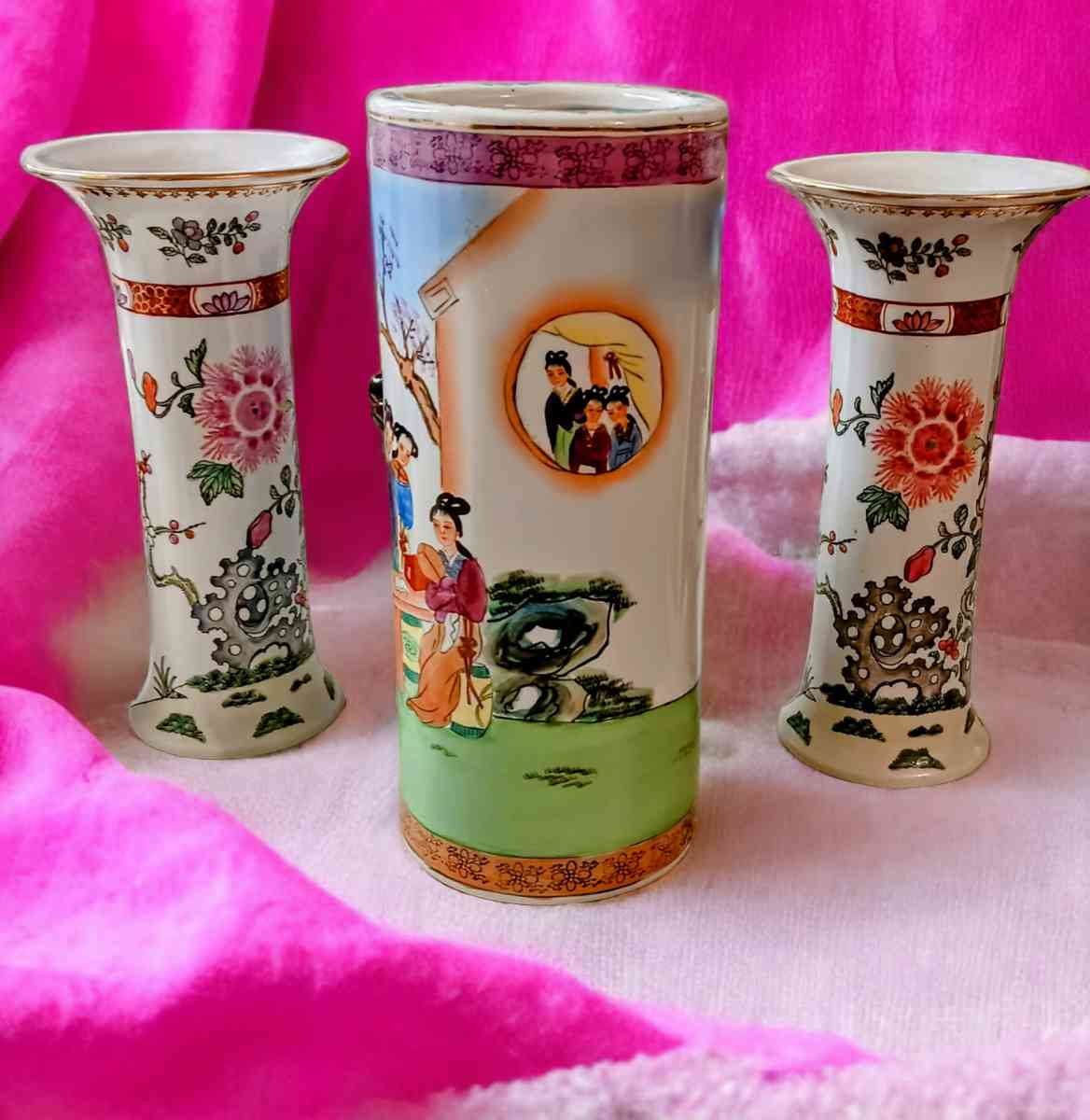 Qing Dynasty Breaker Vases