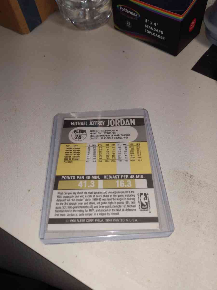 90 Fleer Michael Jordan