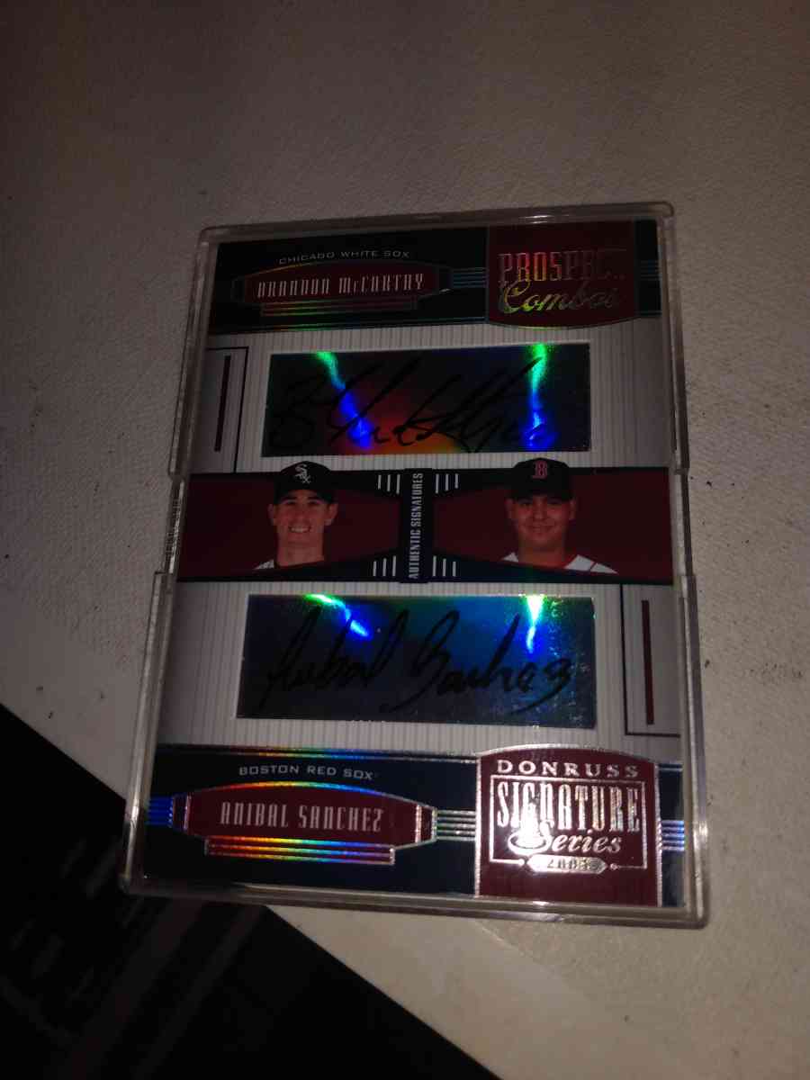 2005 donruss dual autographs prospect combos Brandy McCarthy