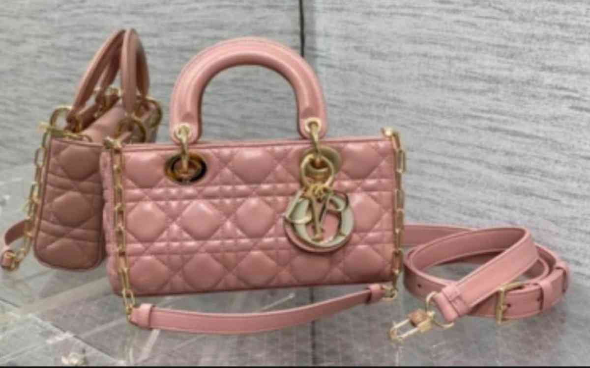lady pink Dior bag