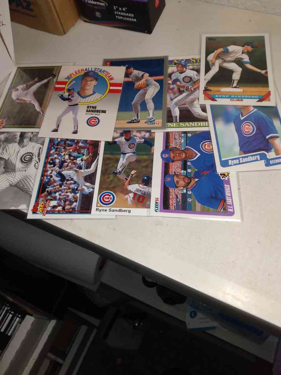 10 card lot Ryan Sandberg