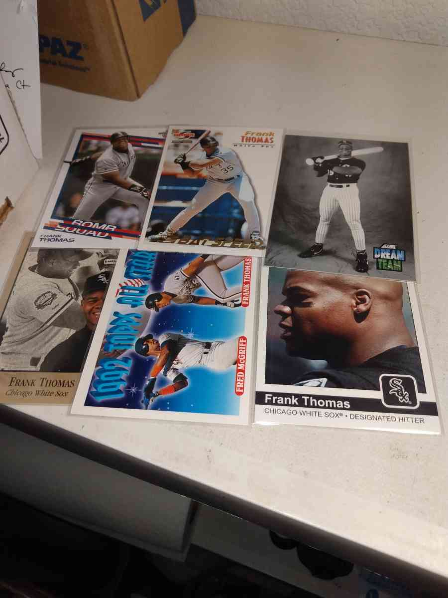 six cards Frank Thomas the Big hurt Hall of famer