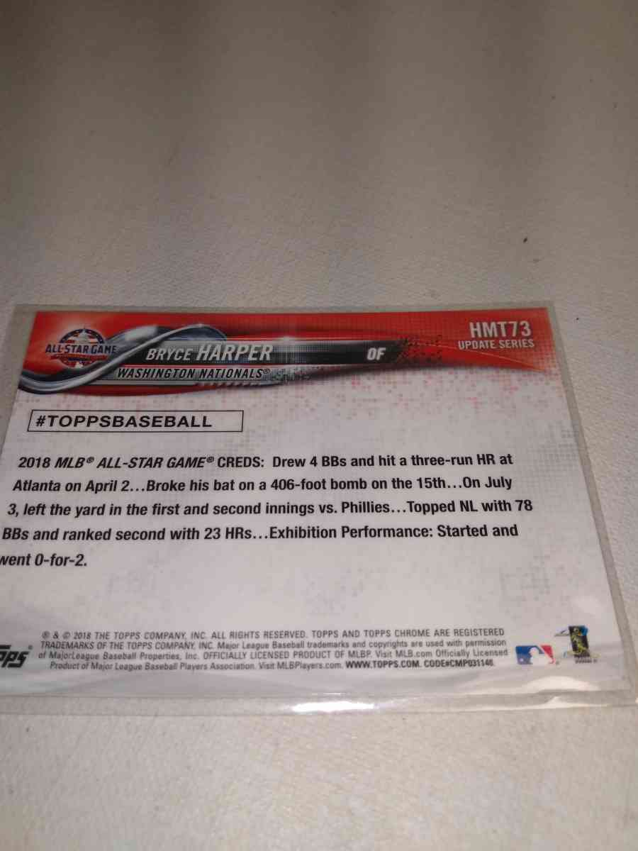 2018 Topps Chrome Bryce Harper