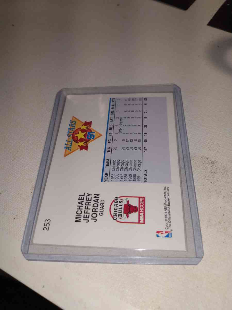 91 NBA hoops AllStar Michael Jordan