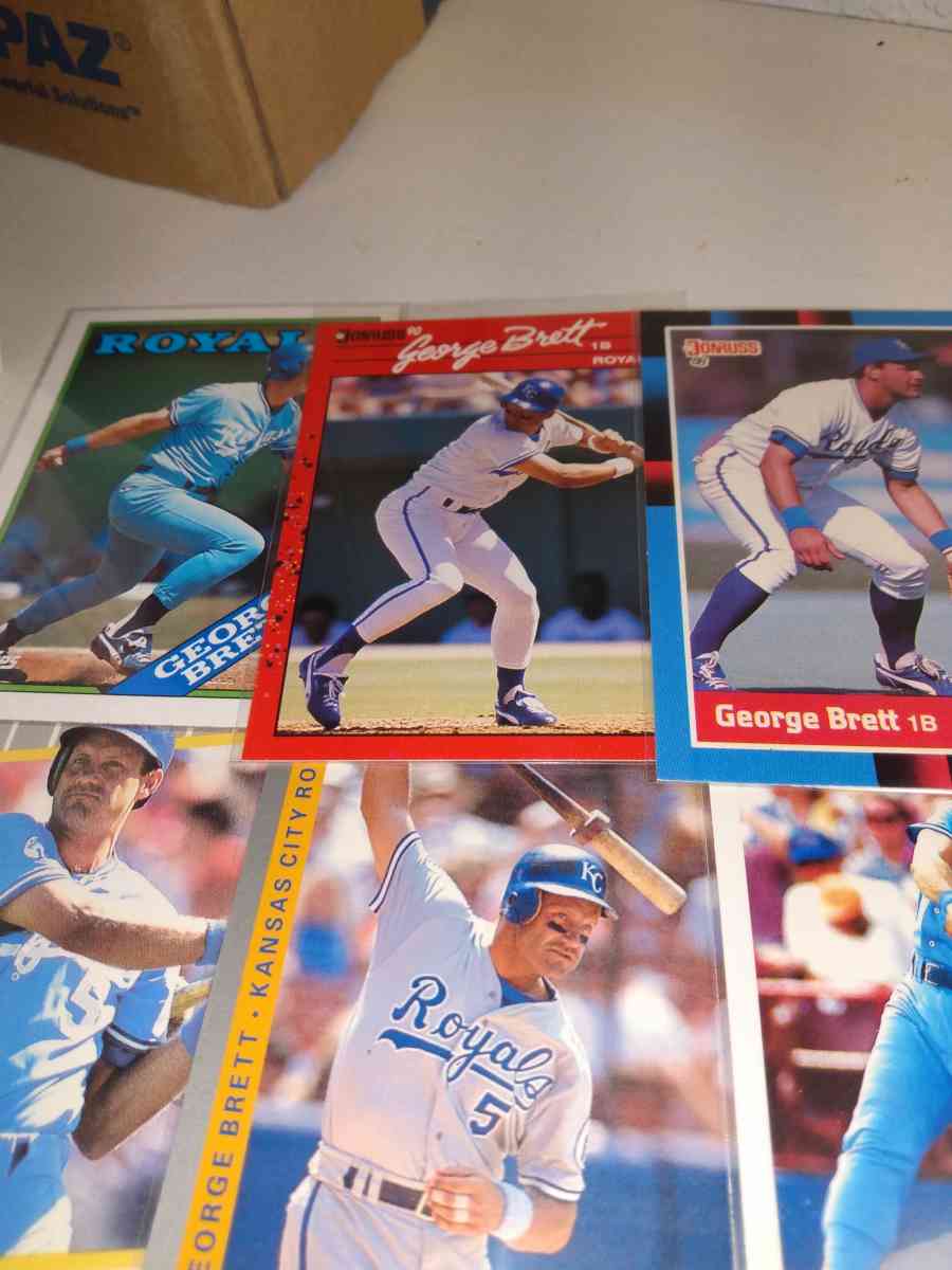 six card lot George Brett Hall of famer