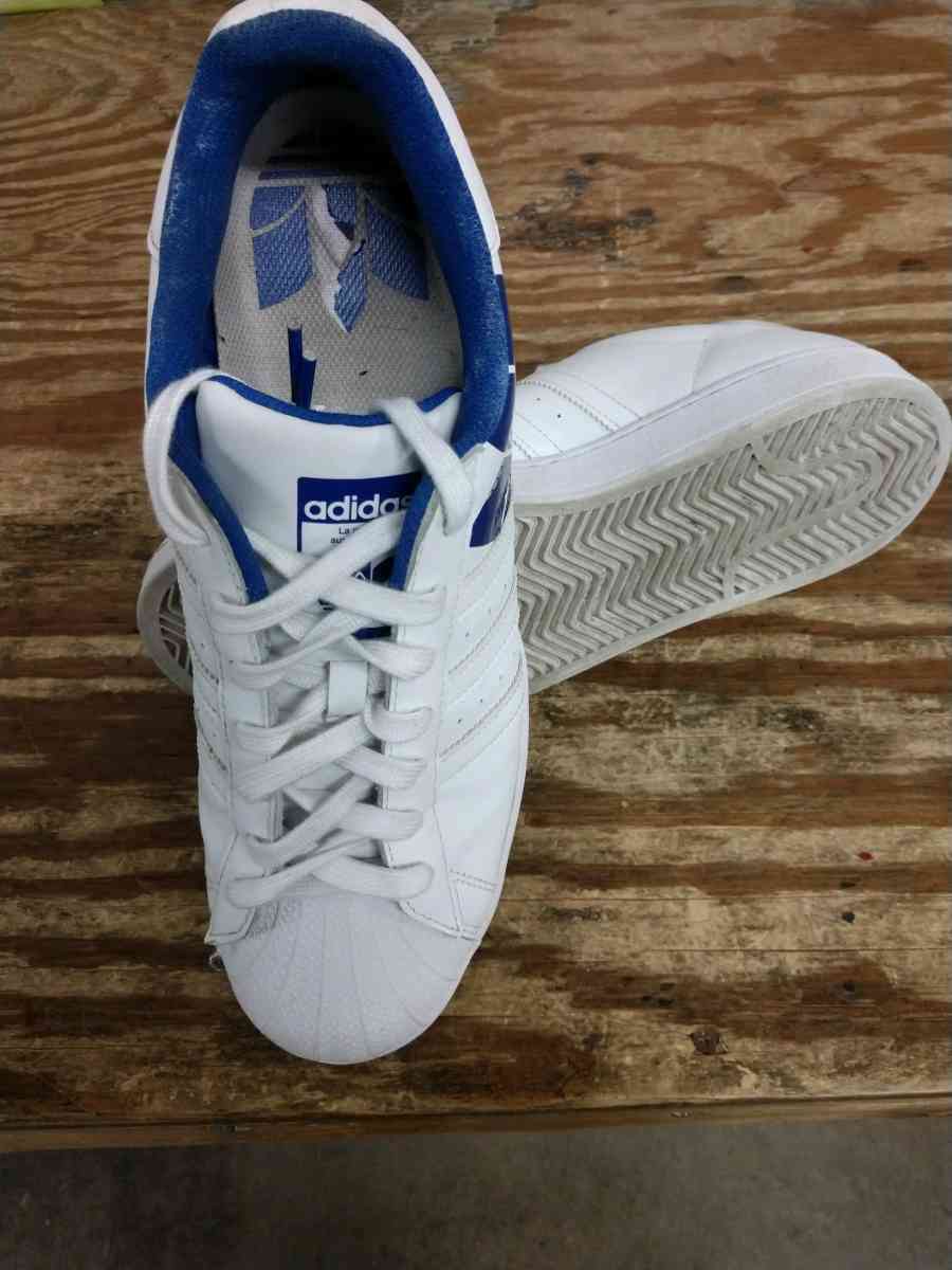Cloud white royal blue adidas
