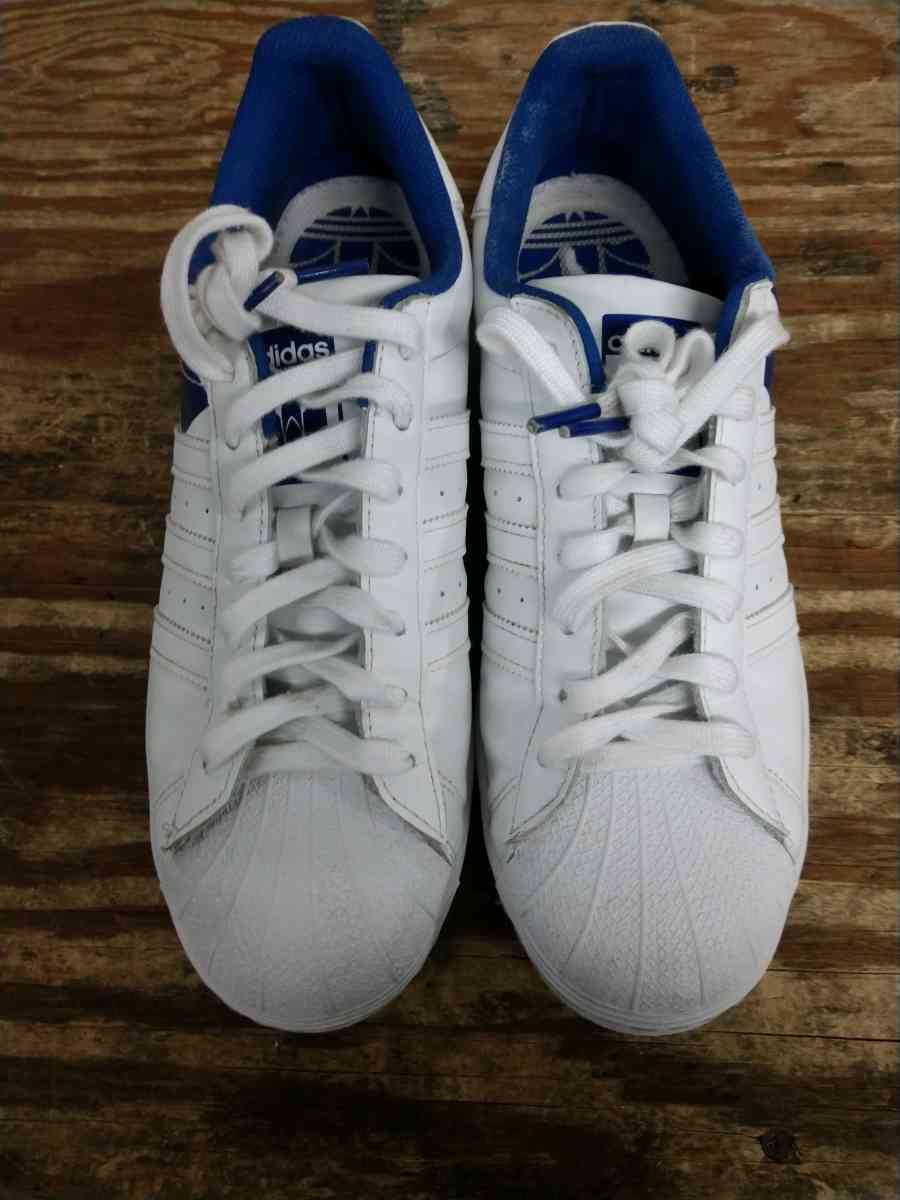 Cloud white royal blue adidas