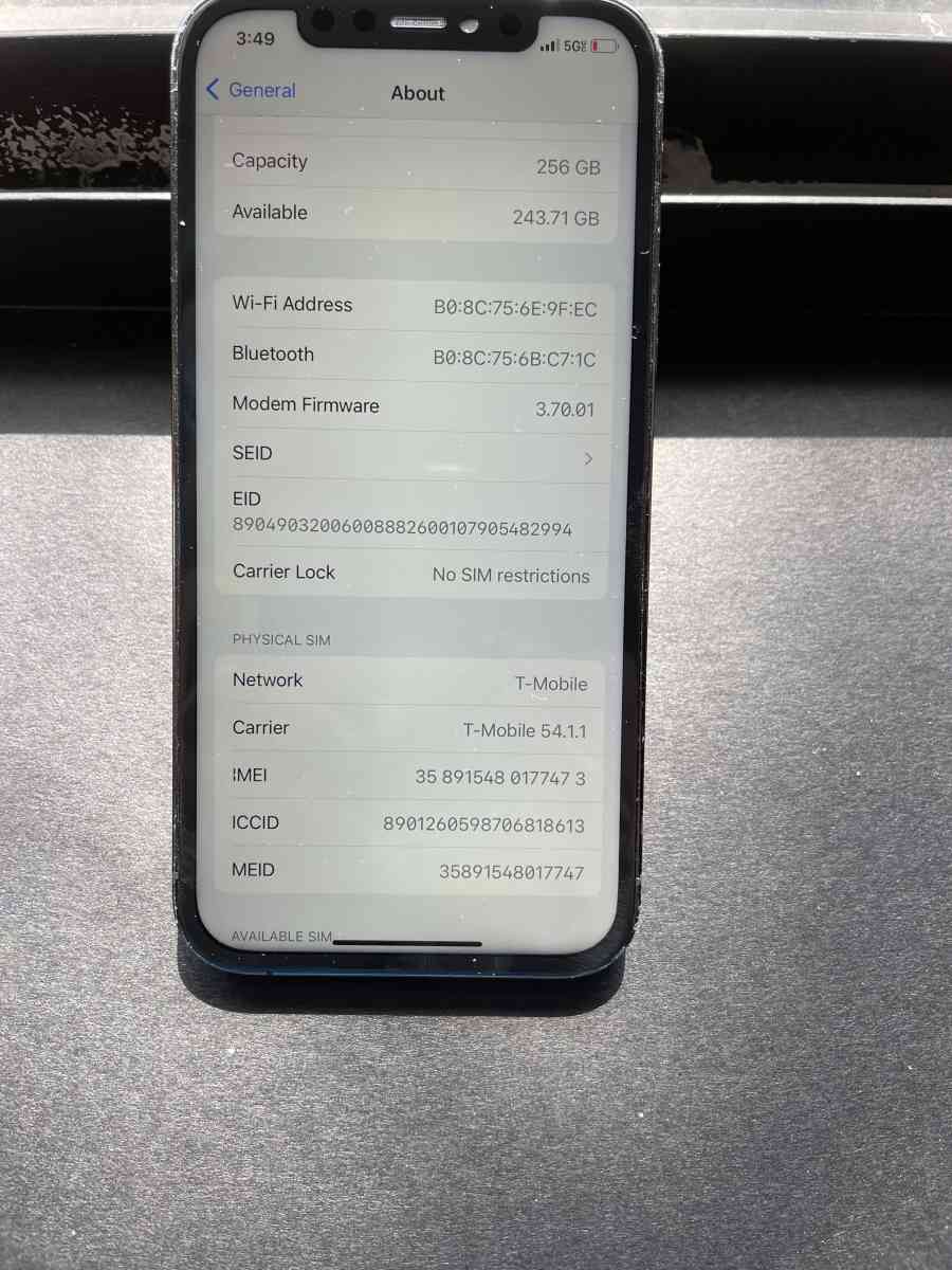 iPhone12 Pro 256GB Unlocked