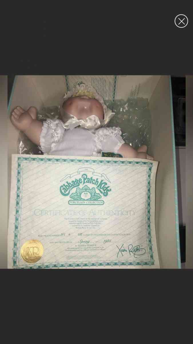 1985 Cabbage Patch Porcelain Doll I Jennifer Alice