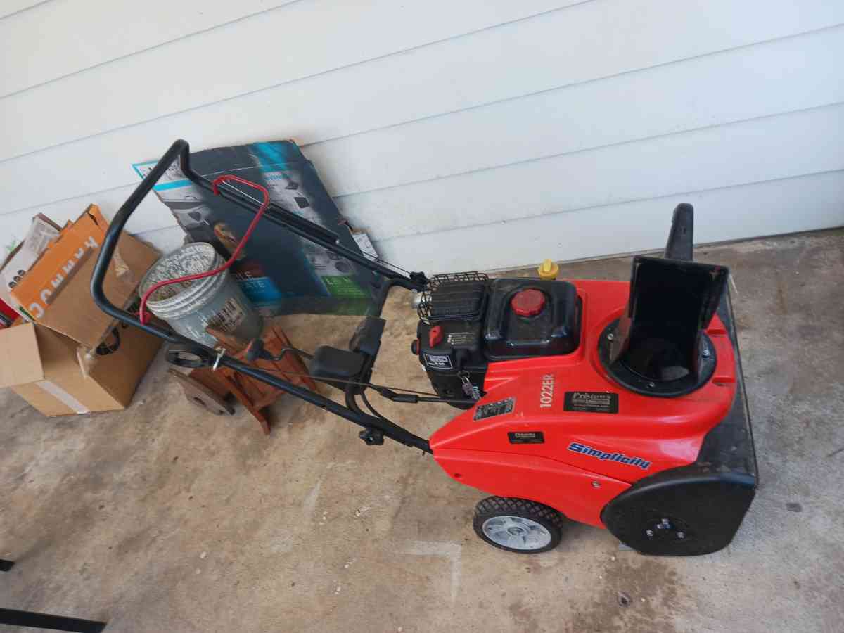 Simplicity snowblower