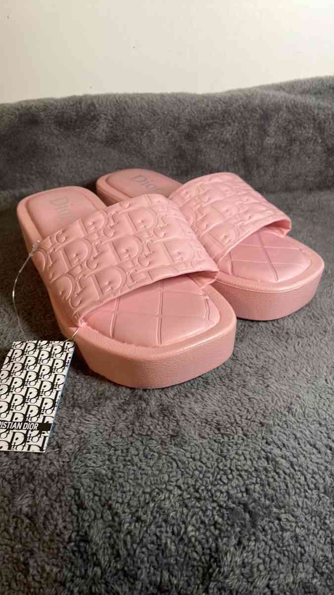 pink Dior sandals size 8