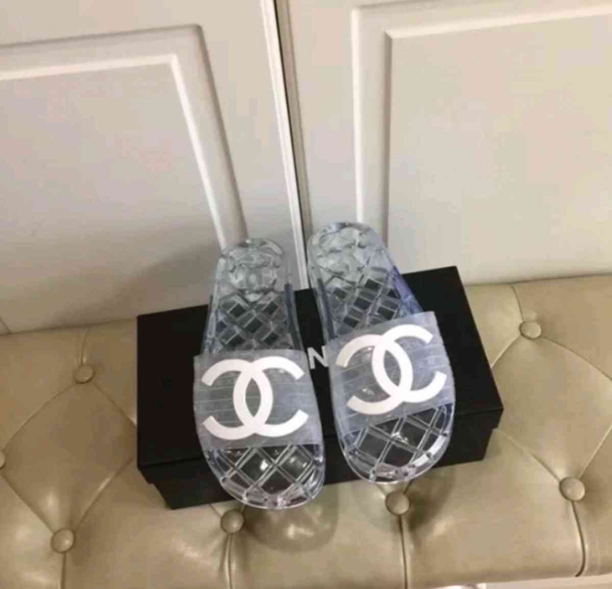 Chanel Luxury Brand Beach Slides