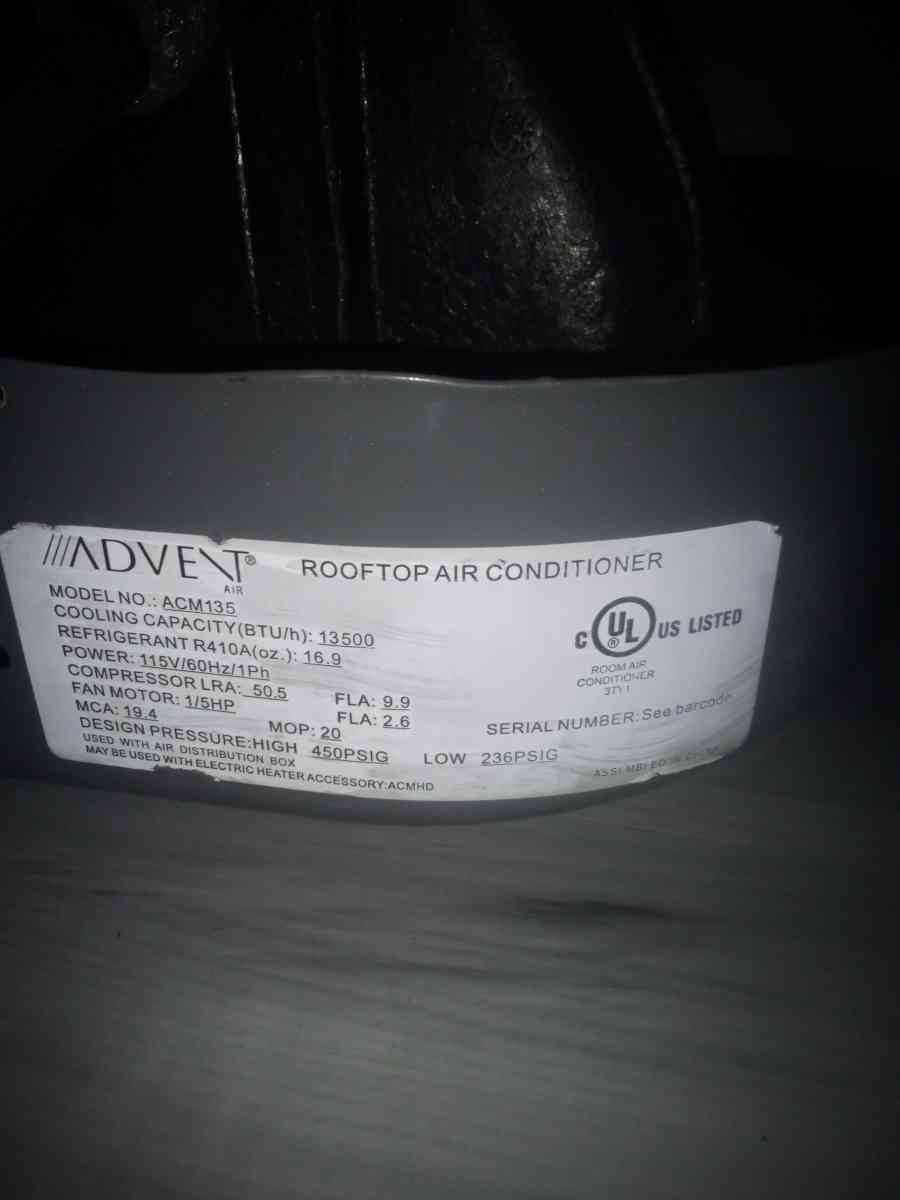 advent ductless Air conditioner and ceiling fan hook up