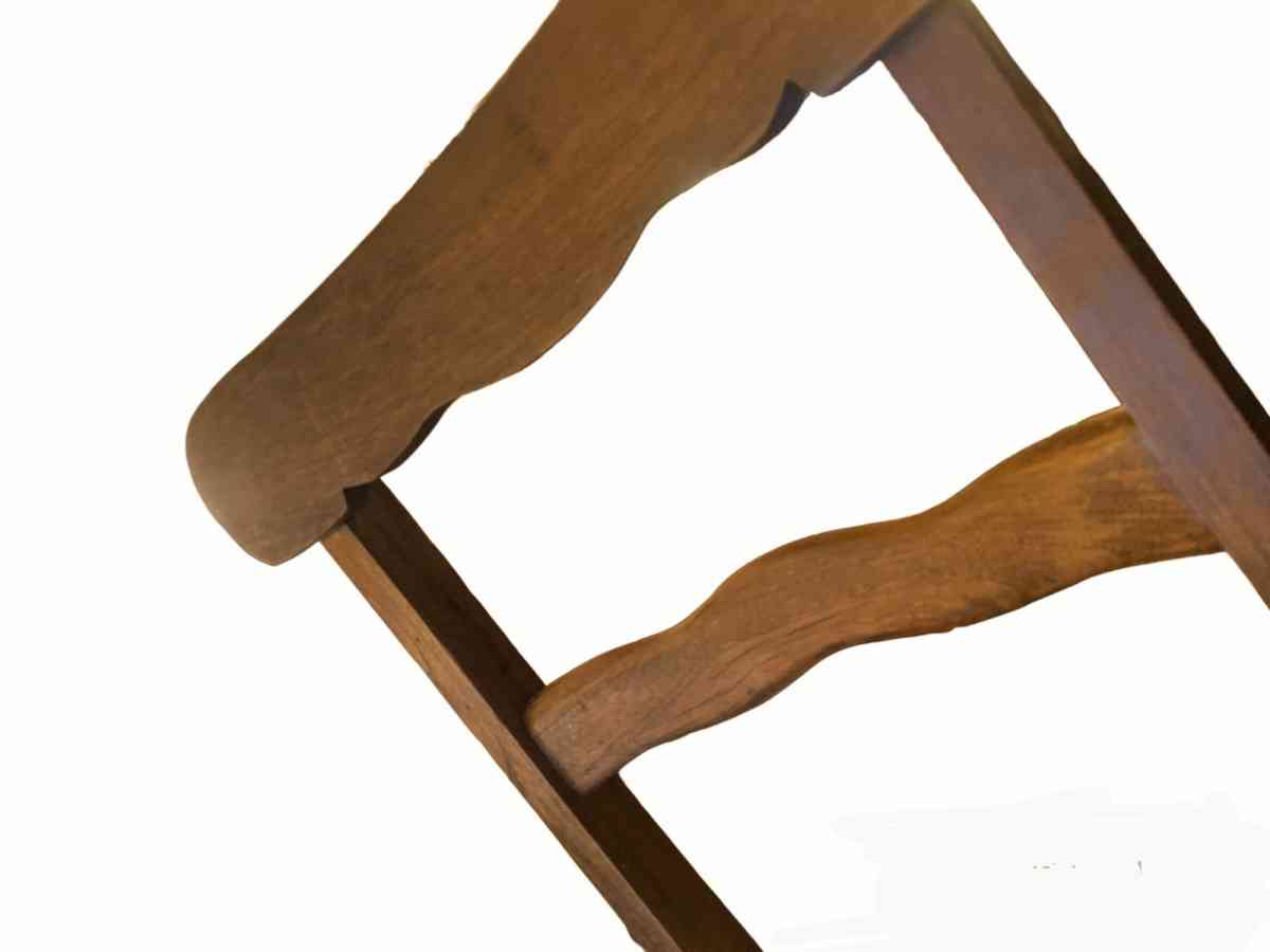 Vintage Ladderback Walnut Dining Chair
