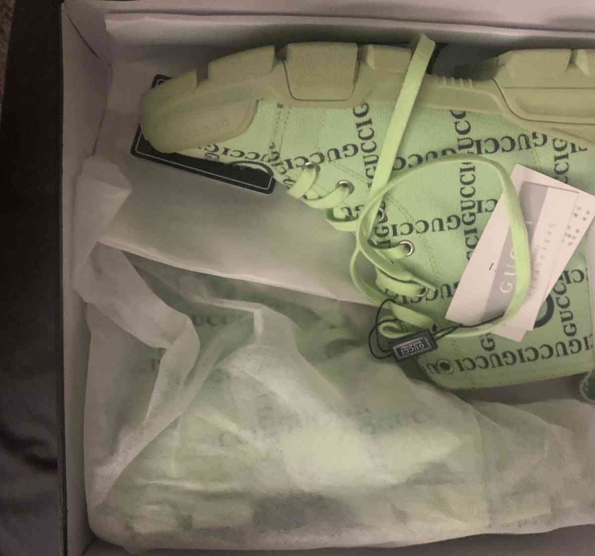 green womens gucci boots