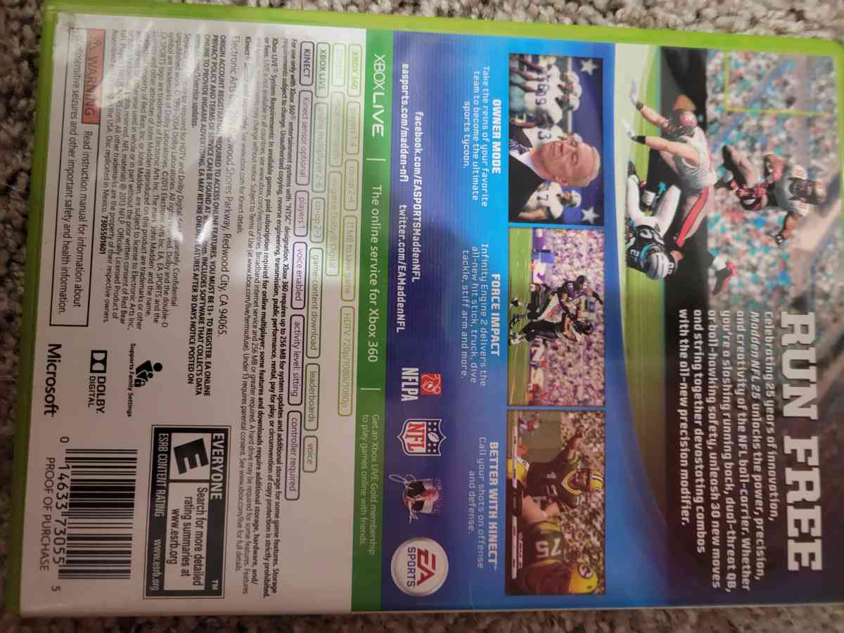 madden 25 xbox 360