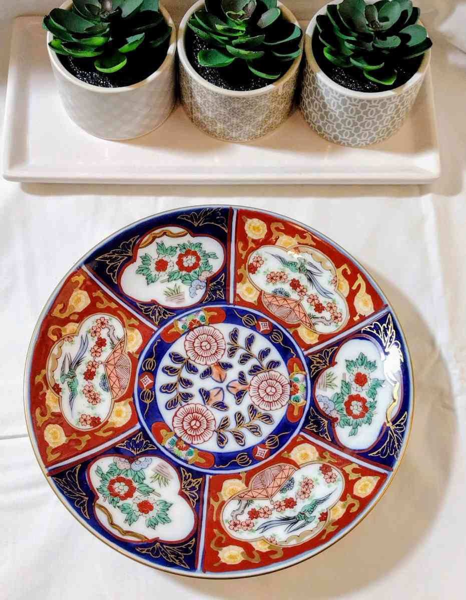 Vintage Toyo Japanese Bowl  Japanese Porcelain Plate  Kitch