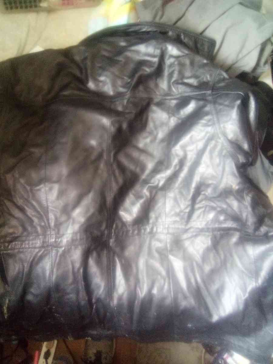 leather coat