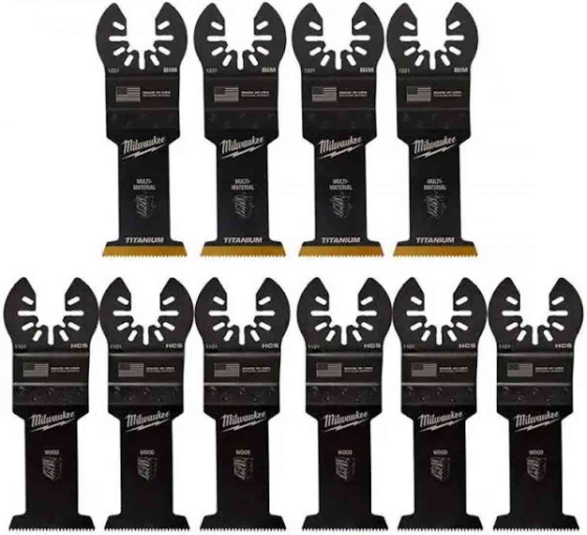 Milwaukee 10pk of oslating blades