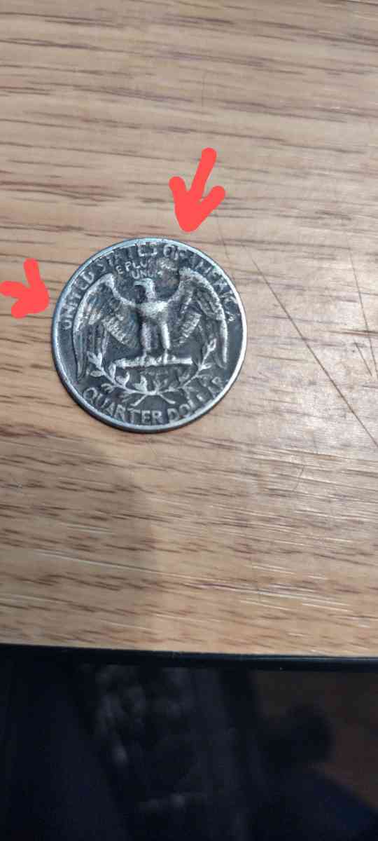 RARE 1967 no mint Quarter with errors and die
