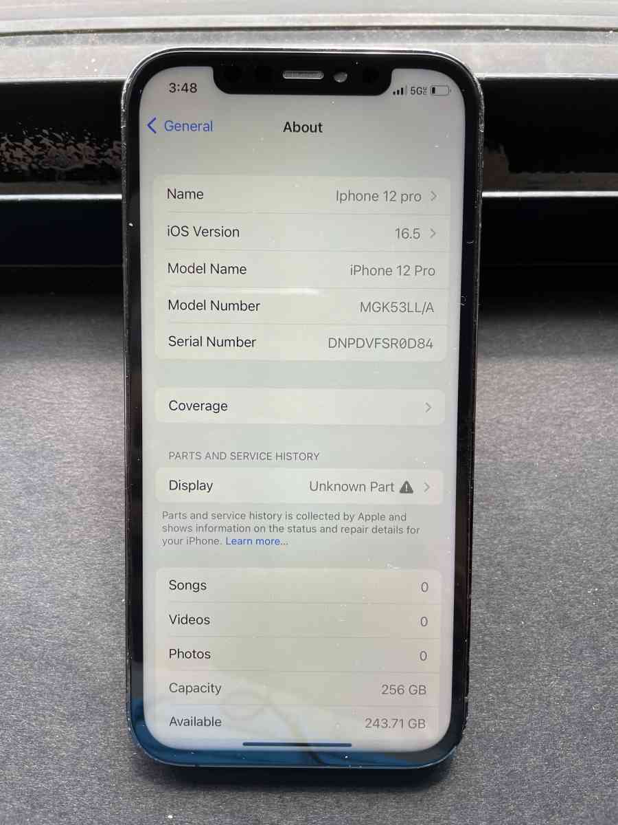 iPhone12 Pro 256GB Unlocked