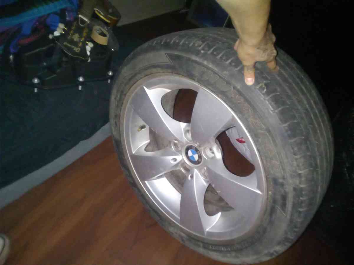 BMW tire and rim