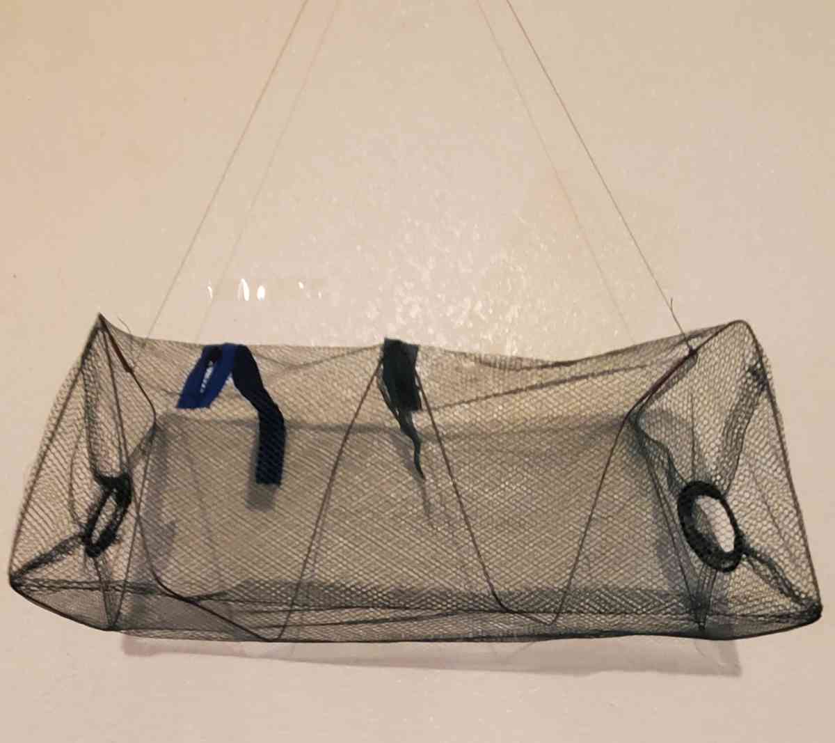 NEW FISHING NET AND HOOKS