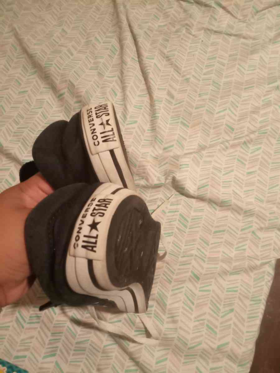 black and white converse