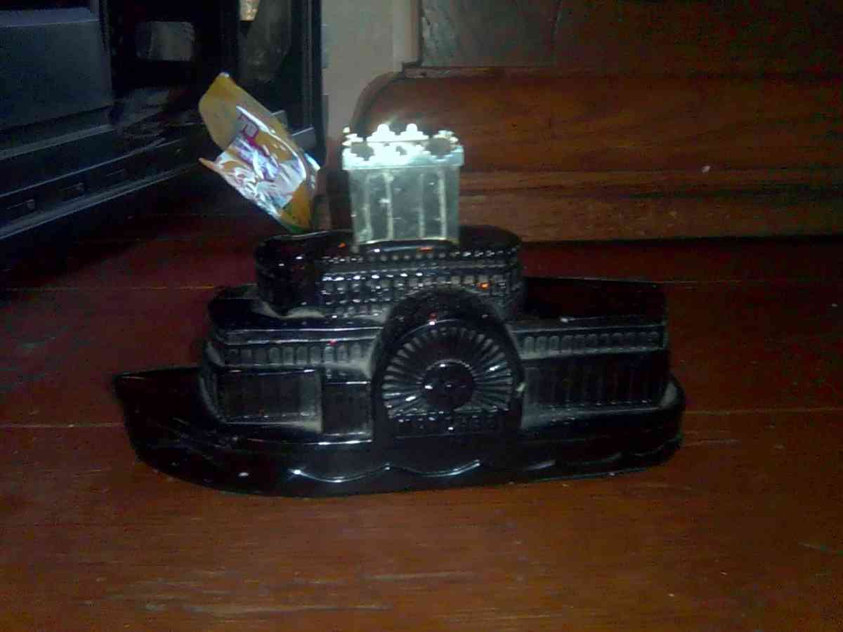 vintage steamboat mens cologne collector bottle