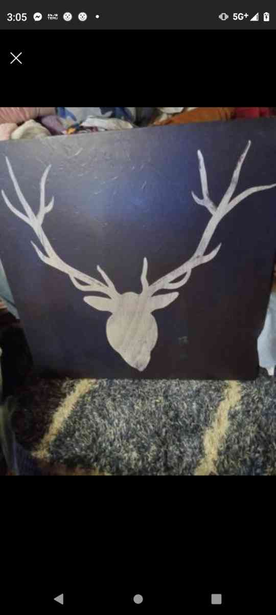 Large Buck Canvas Painting