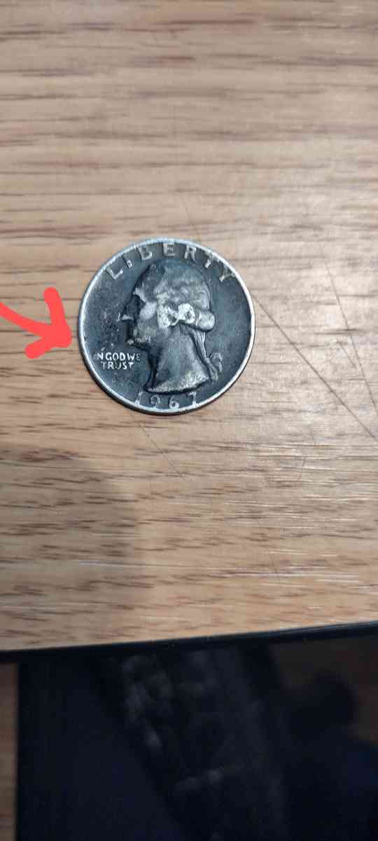 RARE 1967 no mint Quarter with errors and die