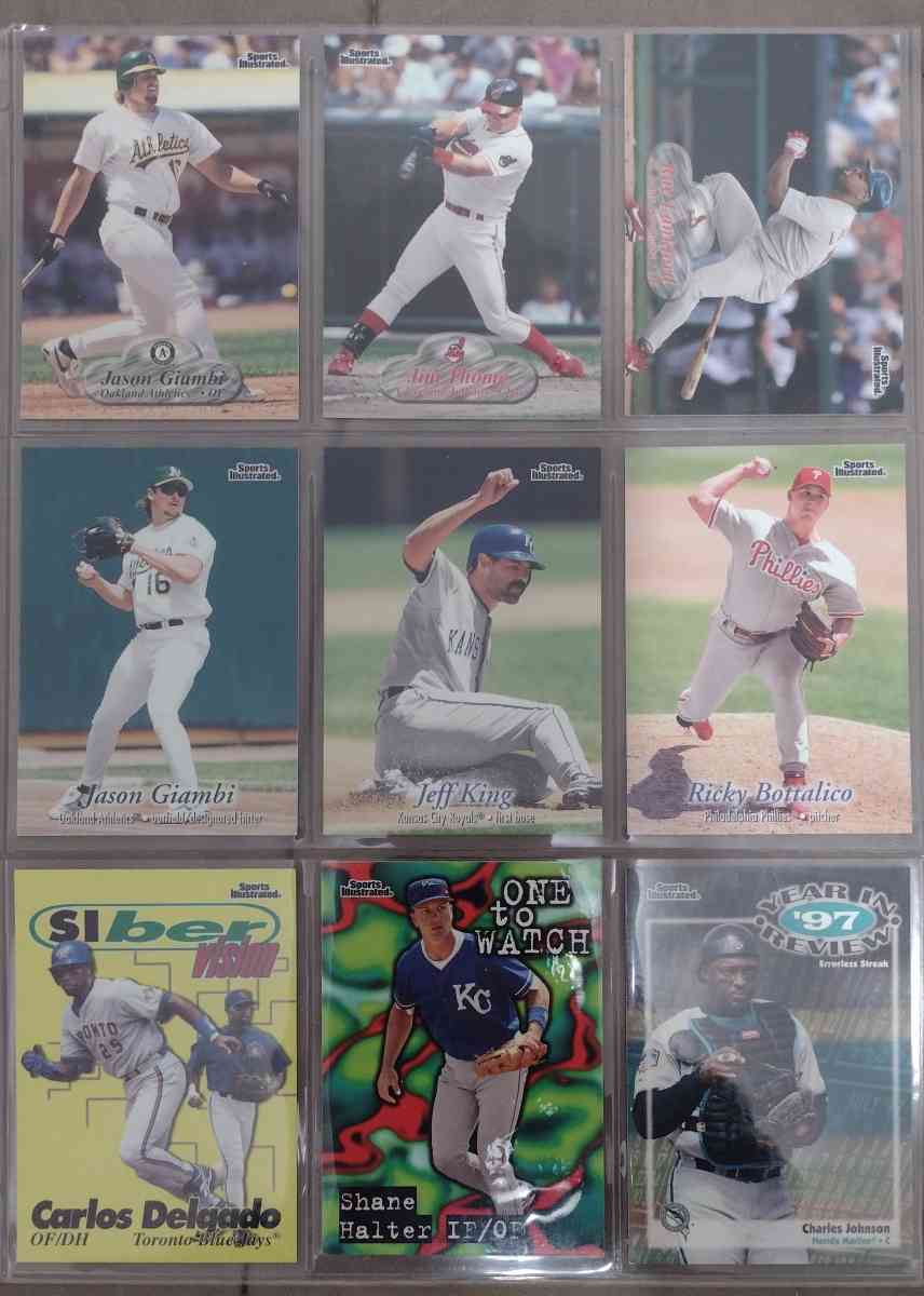 lot of 54 raw baseball cards