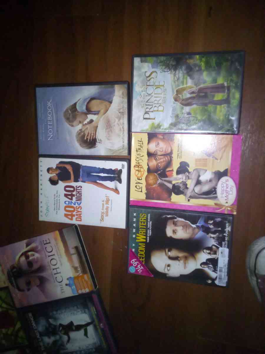 3 boxes full all types of movie genres and tv show collectio