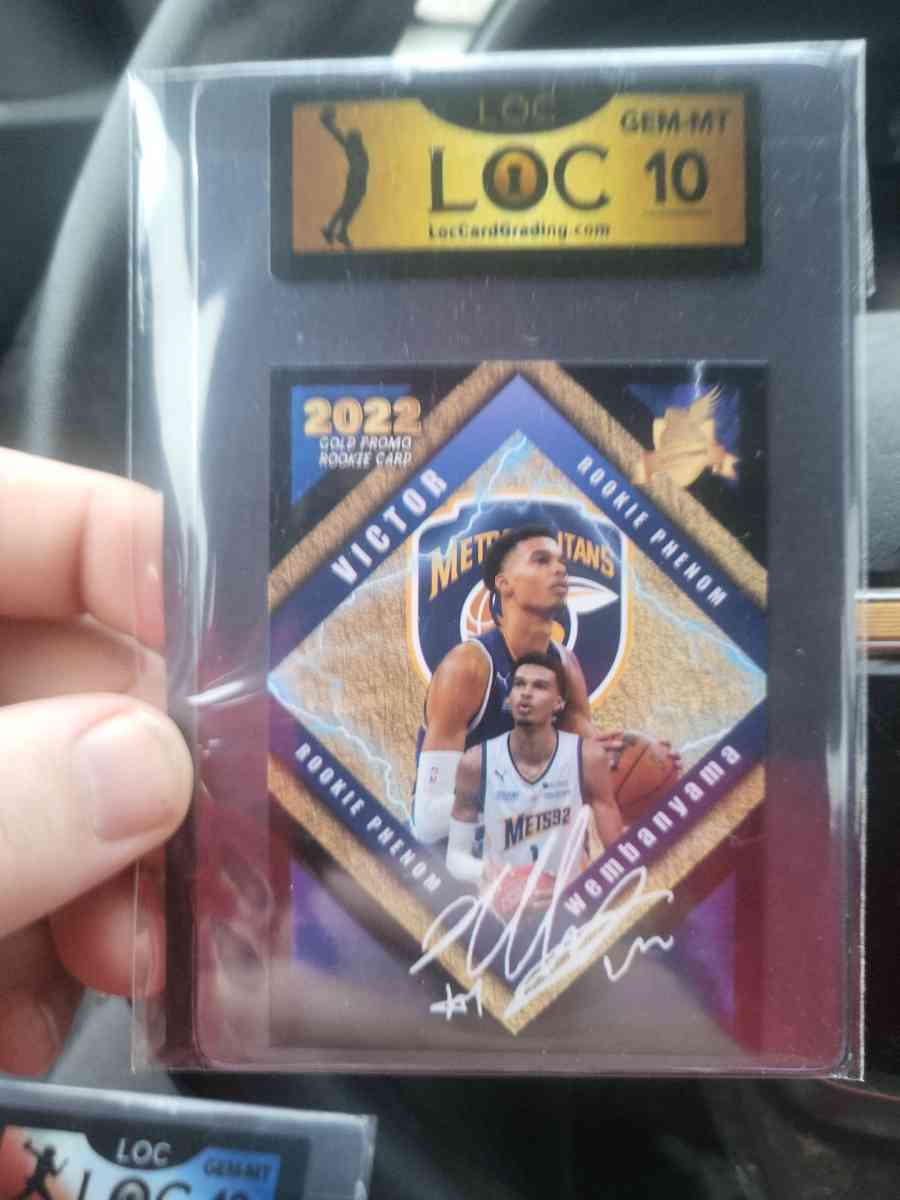 2022 gold promo rookie card Victor wembanyama