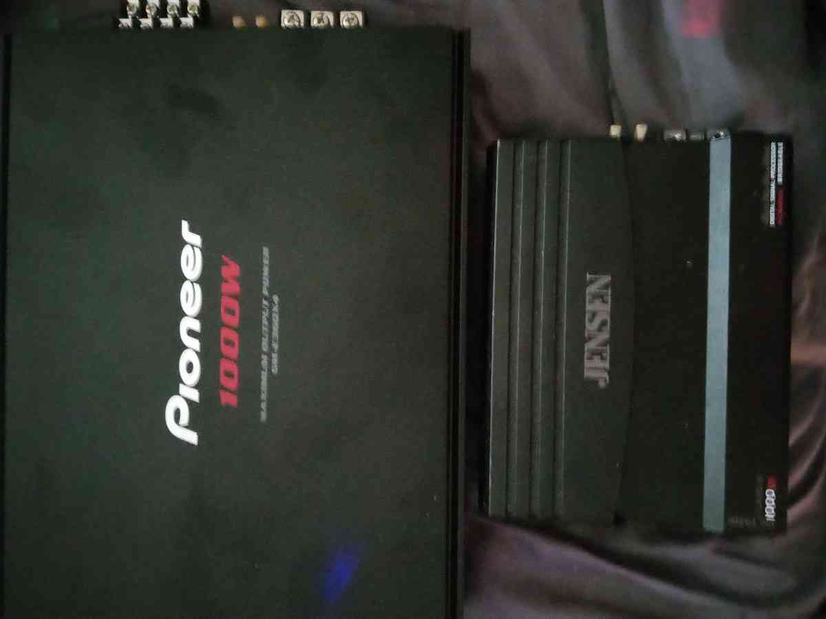 pioneer amp 1000 watt 4 channel new Jenson amp 1000 watt t