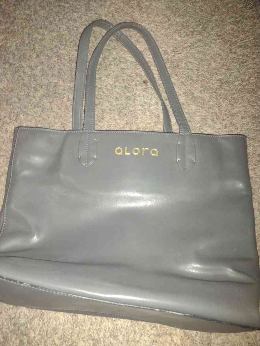 gray purse