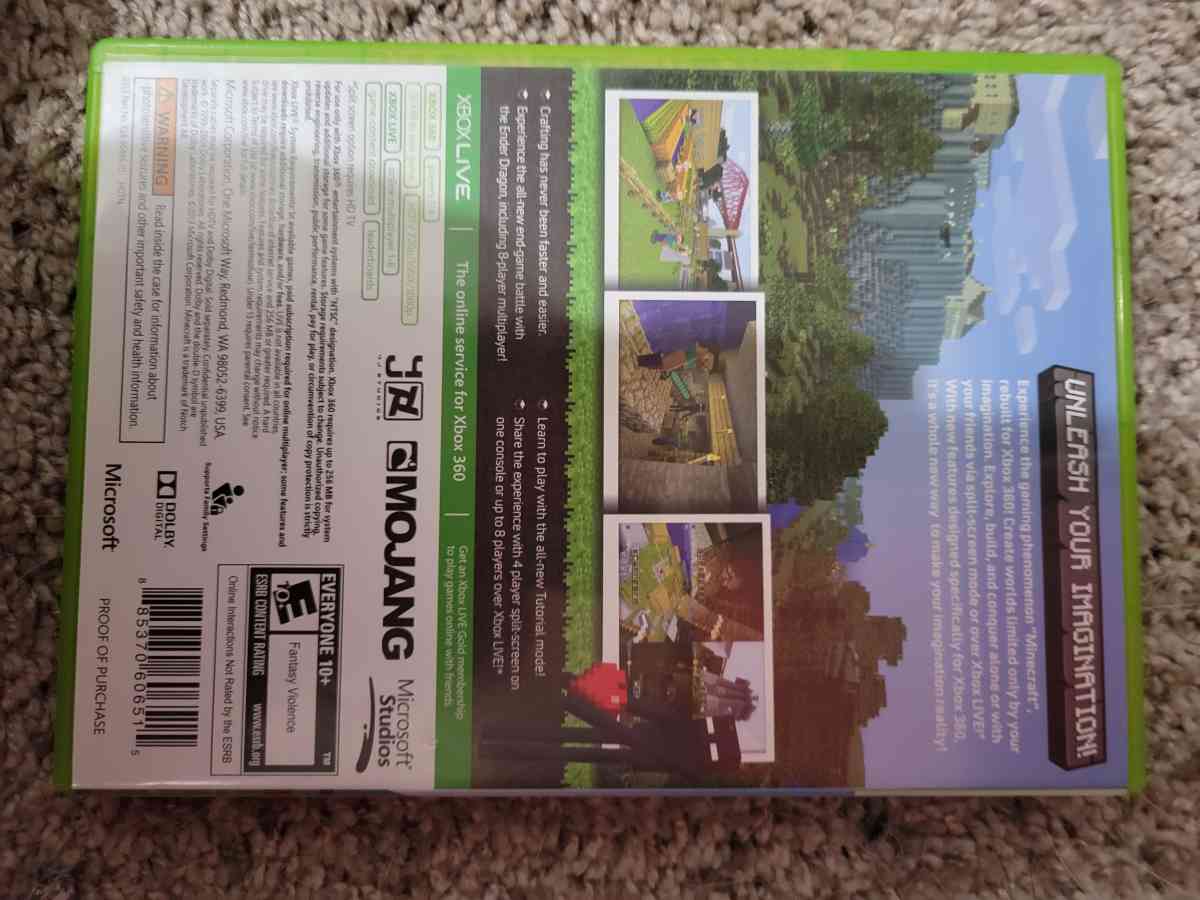minecraft xbox 360