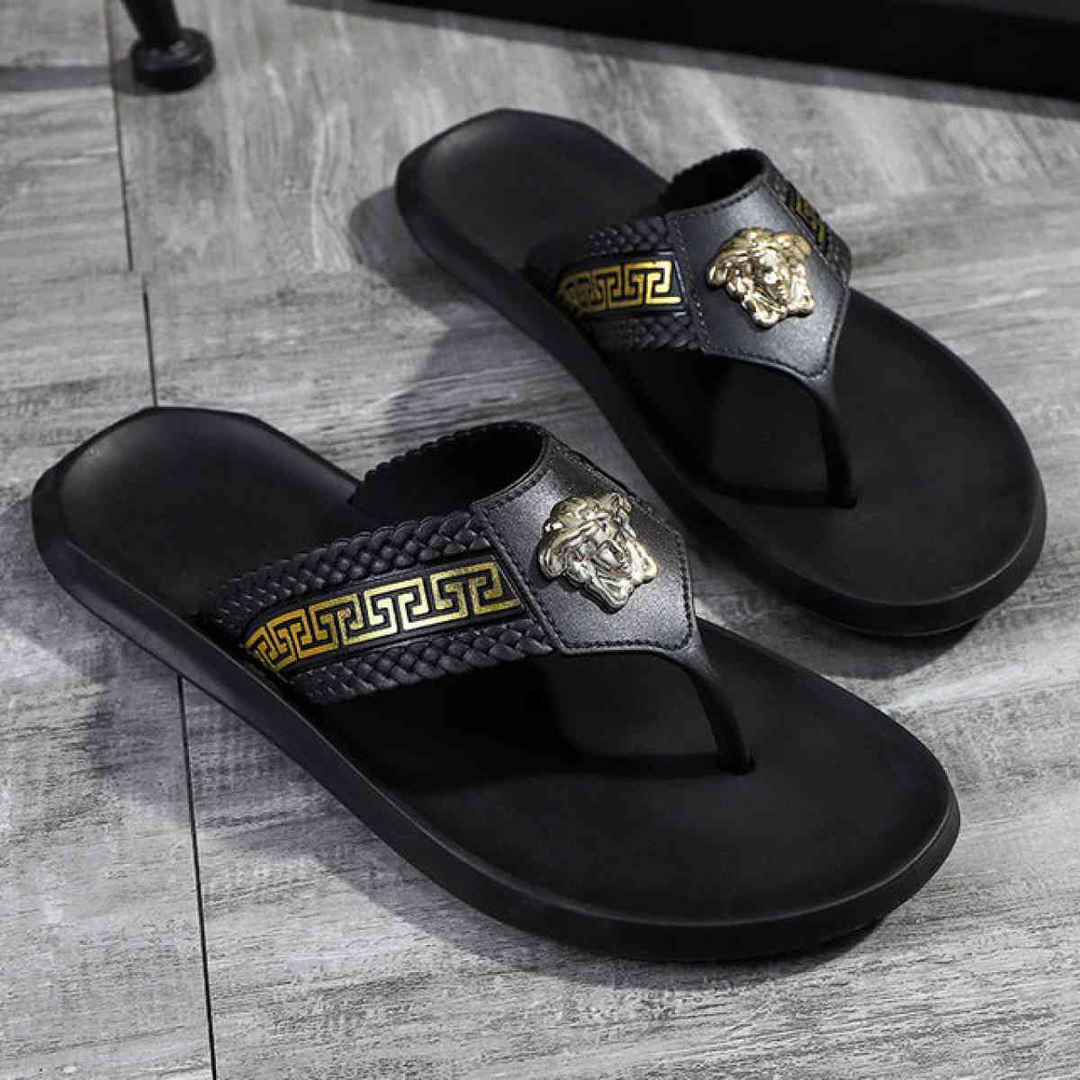Slippers   Versace Stylish Slides Summer