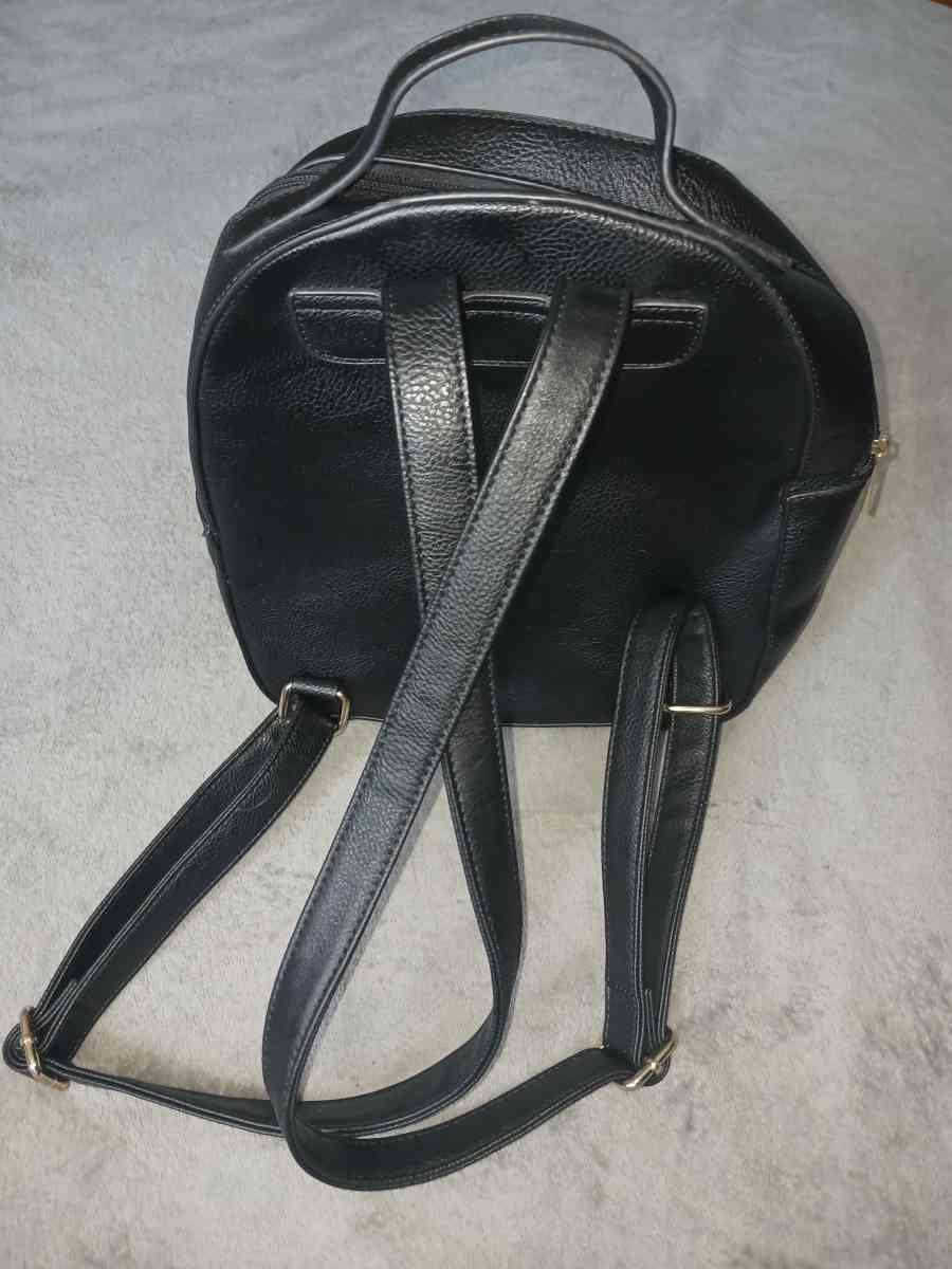 BlackBrown Bear Babe Design Leather Backpack