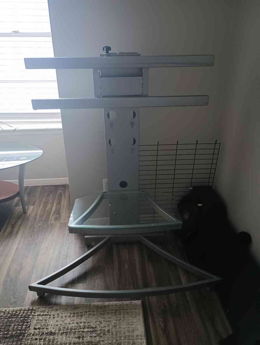 glass tv stand