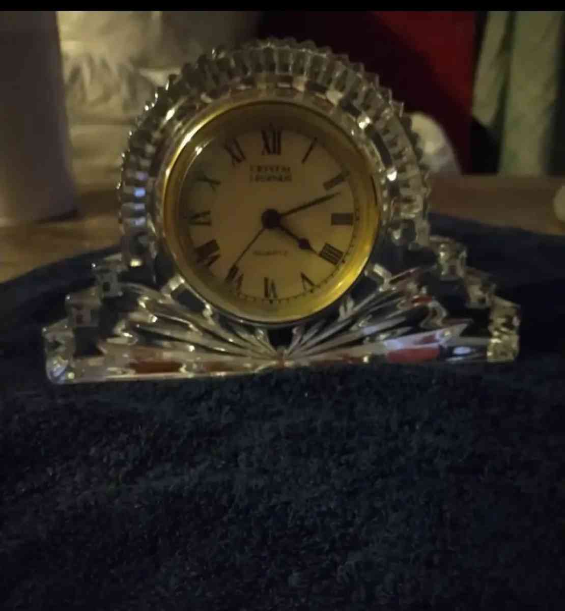 Godinger crystal mantel clock