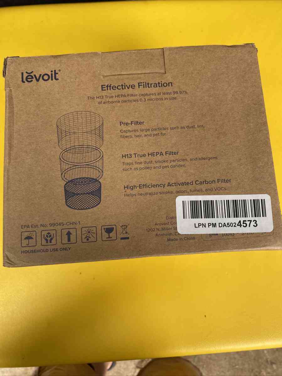 LEVOIT Air Purifier H13 True HEPA 3 Stage Replacement Filter