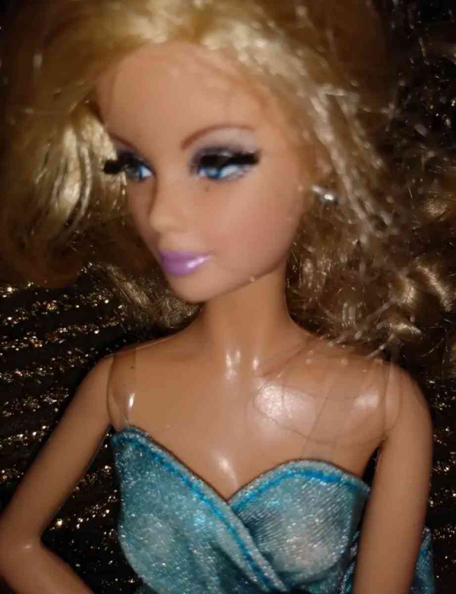 vintage blue dress barbie