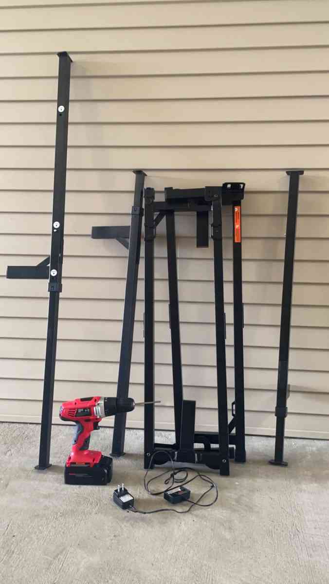 bed parts and power drill